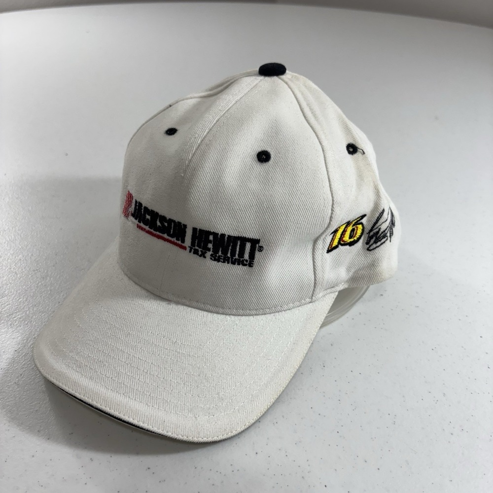 VTG Greg Biffle Jackson Hewitt Tax 16 Hat Cap Strapback‎ National Guard Yupoong